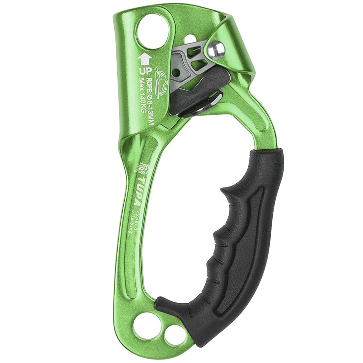 Vertical Rope Ascender Hand Ascender Aluminum  Alloy Rock Climbing Handheld Ascender for Aloft Working Caving