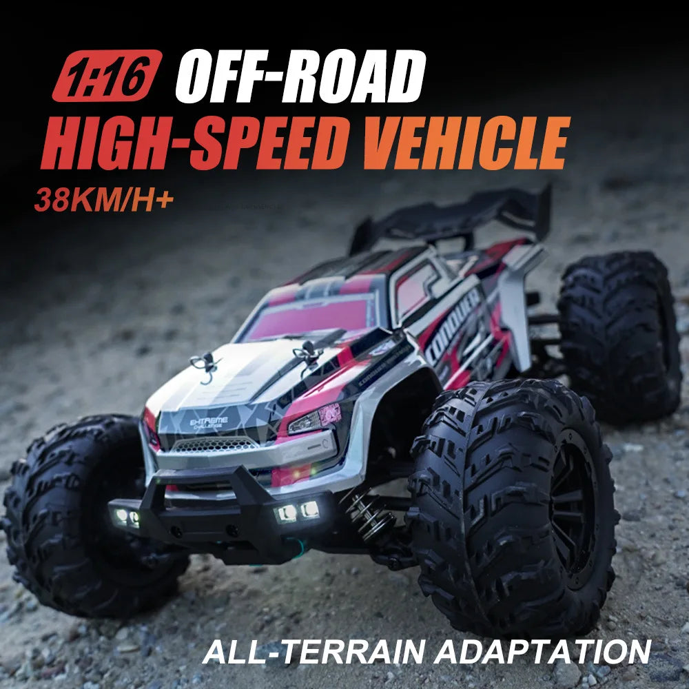 16102 1:16 Rc Car With Led Light 4WD 50km/h Off-road Vehicle High Speed Drift Car For Kid Vs Wltoys Boys Kids Birthday Gifts