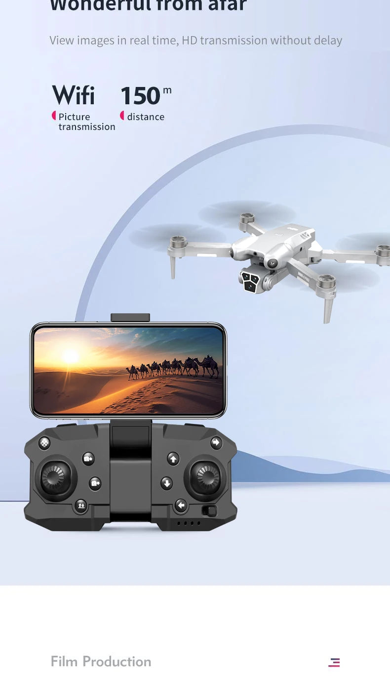 H10 drone, 8K camera intelligent obstacle avoidance, optical flow positioning precise hovering shooting,