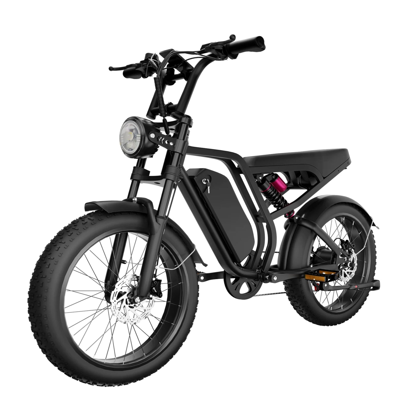 B8 Electric Bike: 52V 1500W Motor, 32MPH Top Speed, 80-Mile Range, Removable Battery