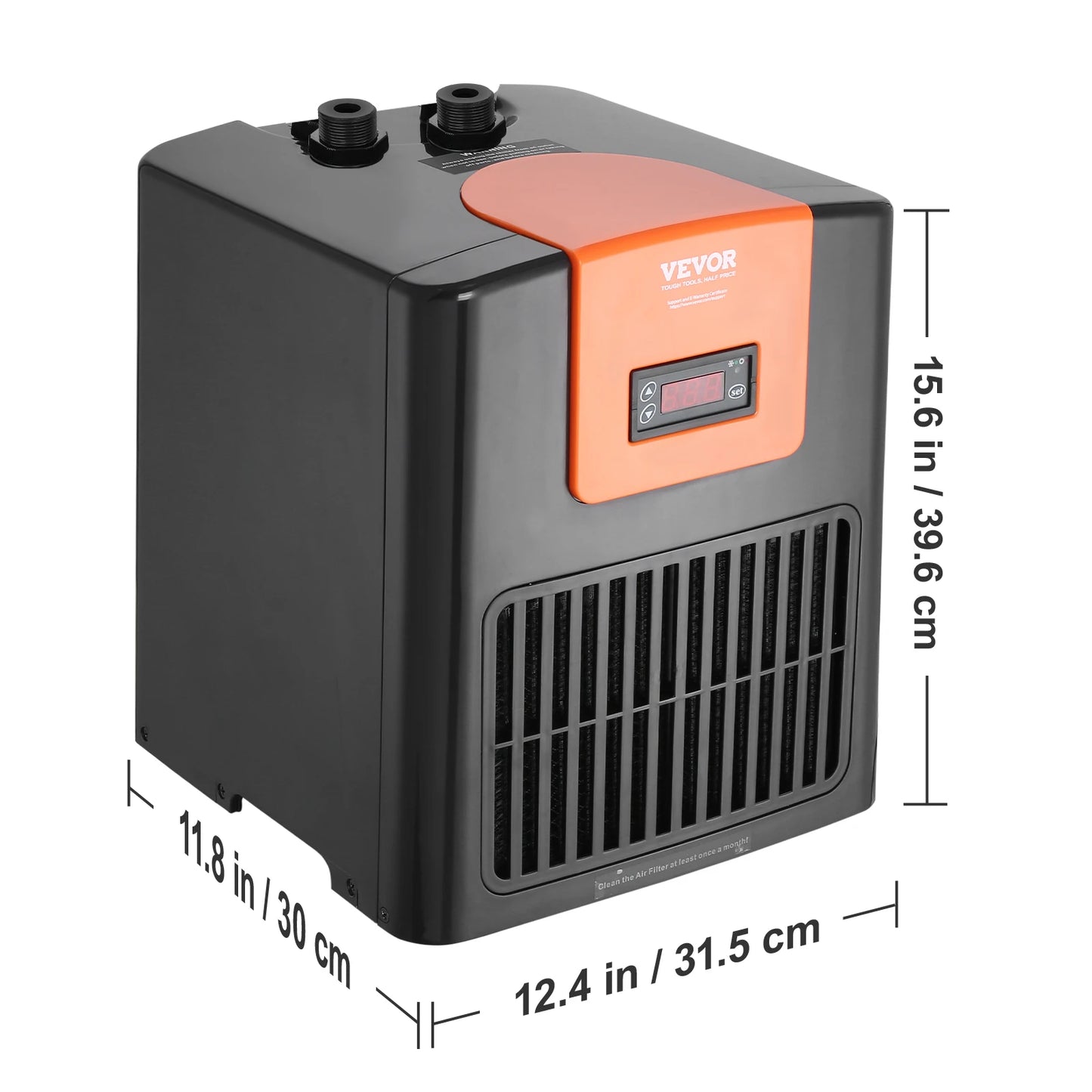 SucceBuy Aquarium Chiller 0.25/0.33/0.1/1.5HP Hydroponic Water Chiller Quiet Refrigeration Compressor for Fresh Water Fish Tank