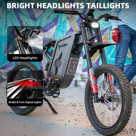 Freego X2 Pro Electric Motorcycles Peak 6000W Brushless Gearless Motors 60V30AH Lithium Battery Speed 85Kmh Adult Off Road Ebike