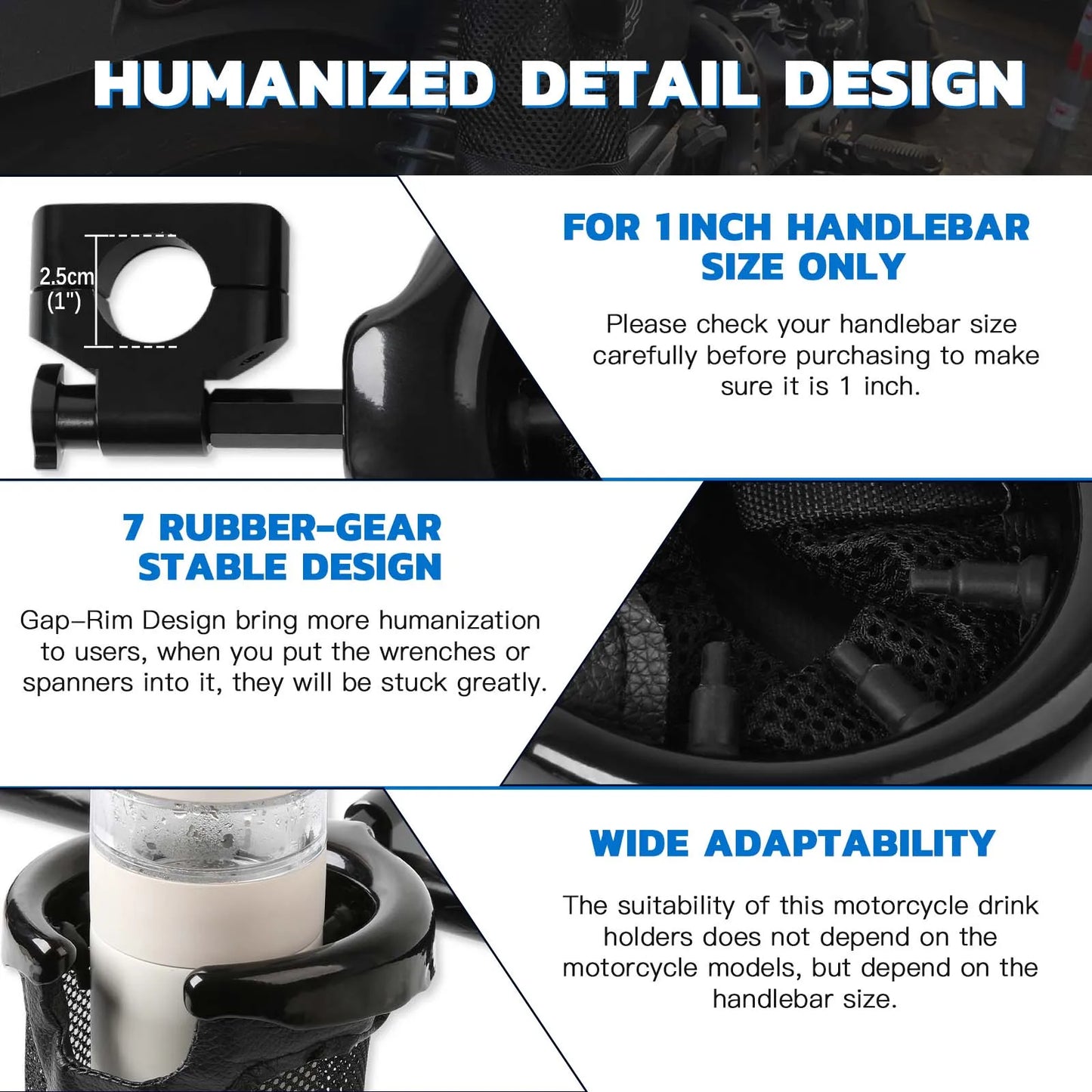 25MM Motorcycle Drinking Holder Cup For Honda Goldwing 1800 GL1800 2001-2015 F6B 2013-2015 New Rear Passenger Drink Cup Holder