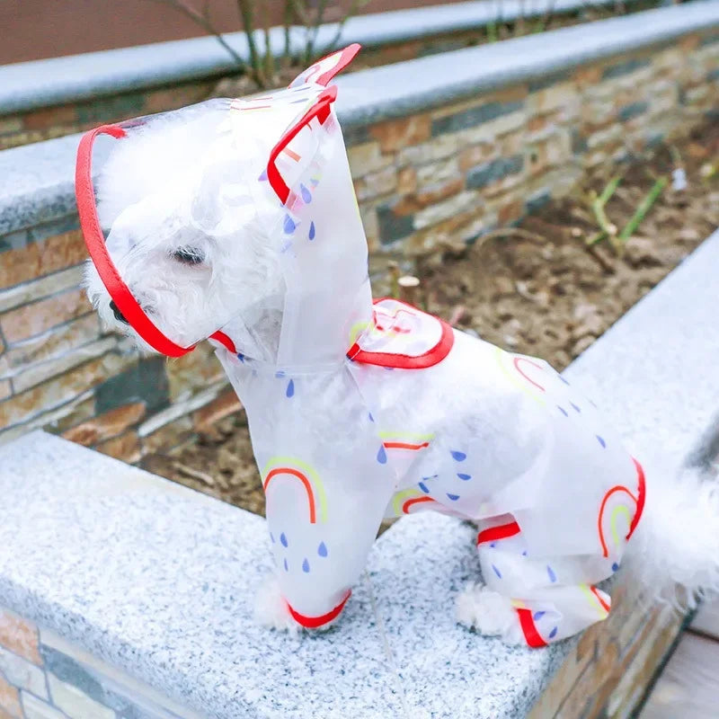 Dog Raincoat Waterproof Pet Clothes Accessories Dogs Apparel Apparels Small Clothing Pieces Hooded For Supplies Products