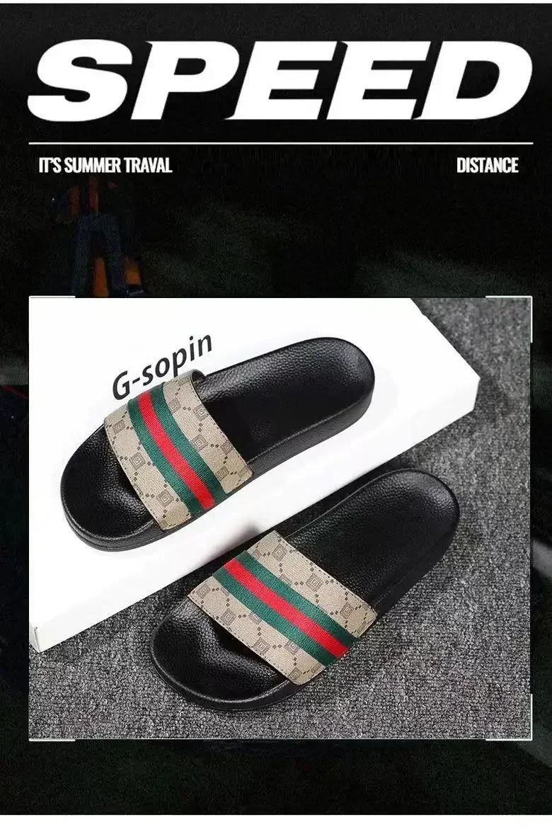 Designer Men Women Slippers Sandals with Correct Flower Box Dust Bag Shoes Snake Print Slide Summer Wide Flat Slipper SG5