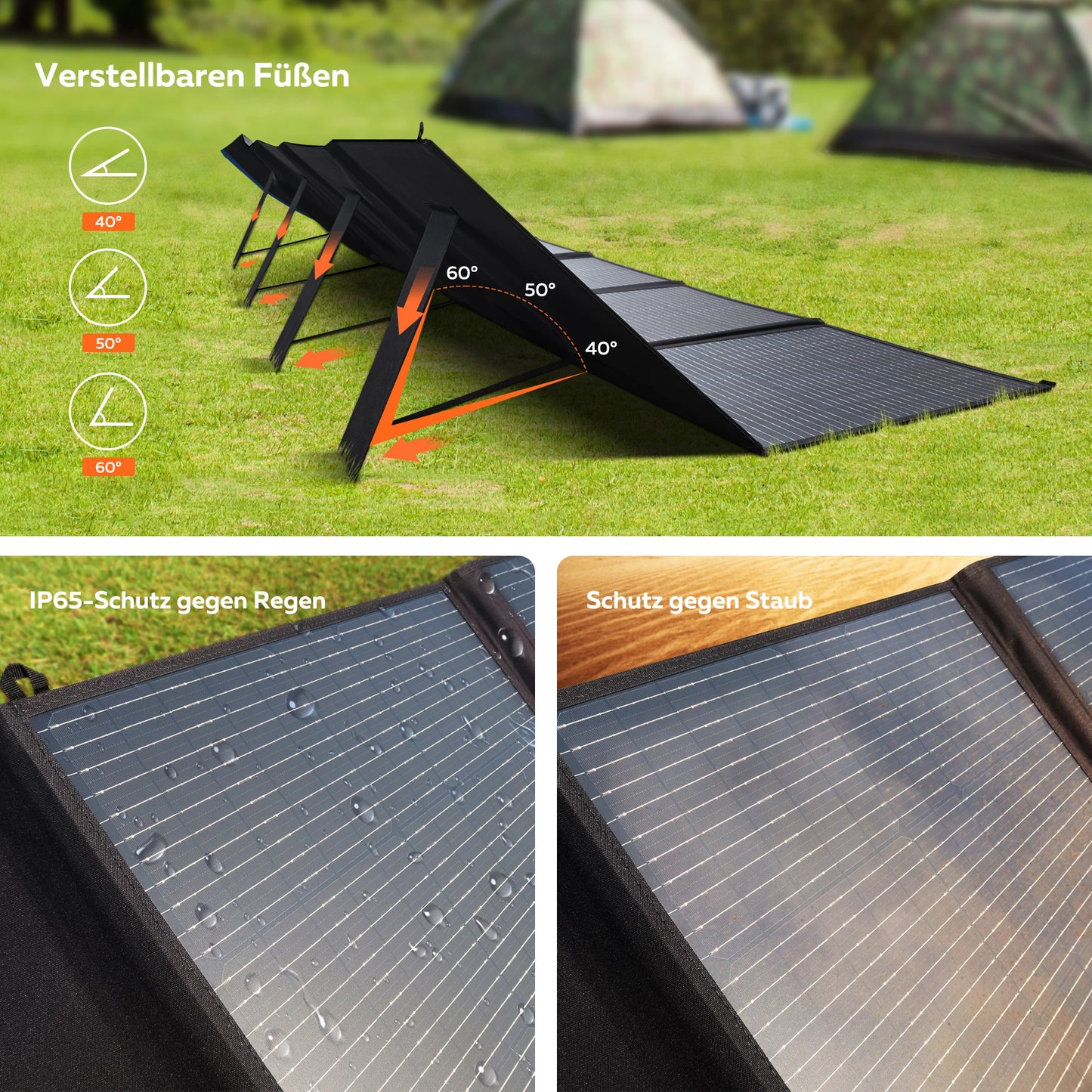 2400W /1600W / 500W Portable Power Station, 2048Wh / 1024Wh /345Wh Lifepo4 Battery with 400W / 200W / 100W Foldable Solar Panel