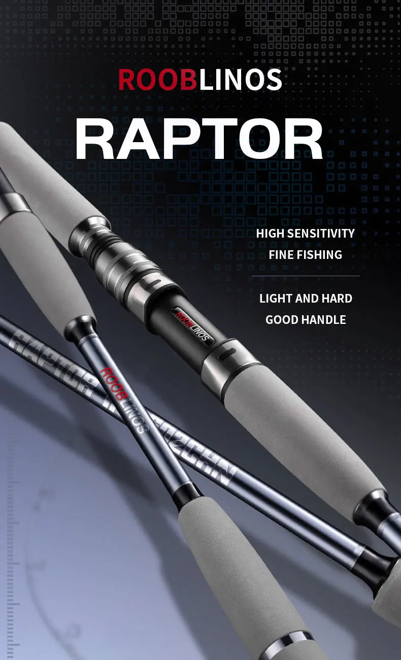 ROOBLINOS RAPTOR II Boat Fishing Rod Casting Spinning Rod 1.8m Saltwater 2 Section Trolling Rod