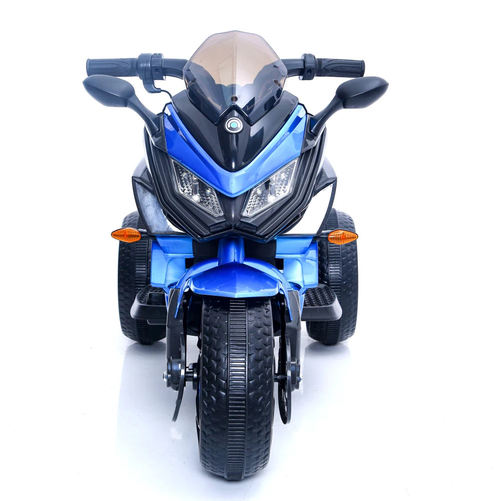 12V Kids Motorbike: Features Training Wheels, Manual Hand Throttle Control, Sparkling LED Tires, and a Premium PU Seat