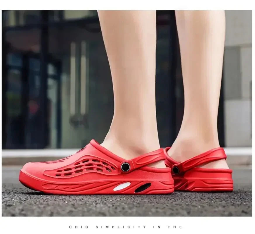 Plus Size 47 48 49 Men Summer Clogs Sandals EVA Slippers Men and Women Garden Shoes Beach Sandals Couple's Outdoor House Slides