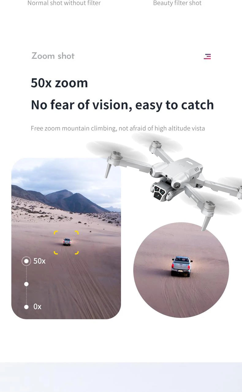 H10 drone, 8K camera intelligent obstacle avoidance, optical flow positioning precise hovering shooting,