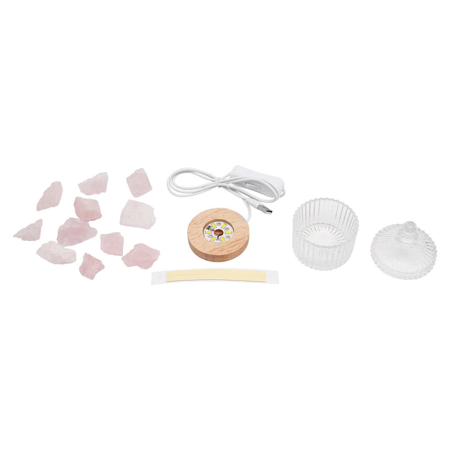 Ore Glass Diffusers Essential Oil Diffuser Air Diffuser Machine with USB Night Light Air Nebulizing Room Humidifier Home