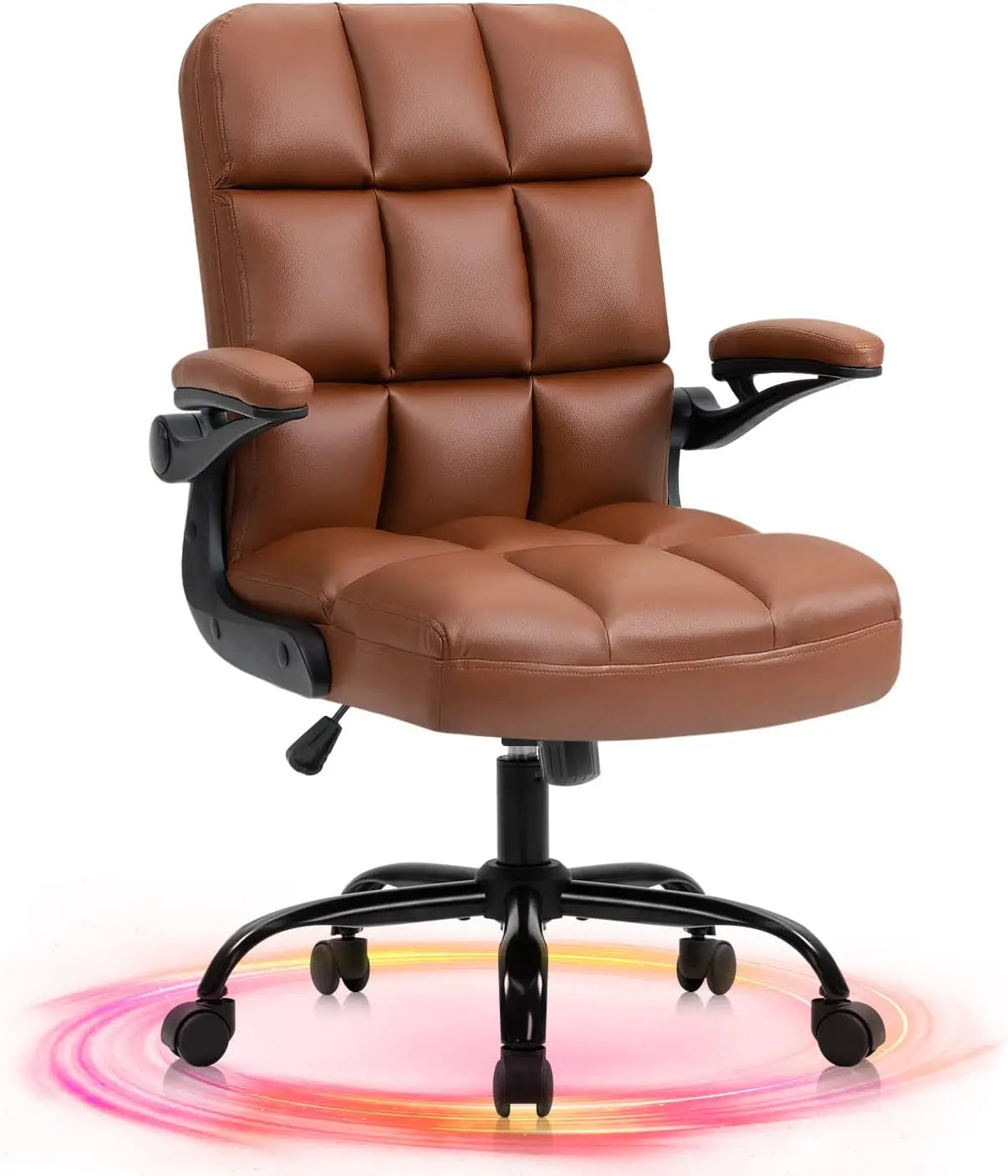 Home Office Chair Ergonomic Desk Executive Chair Computer Task Chair, Rolling Swivel Chair with Arms,
