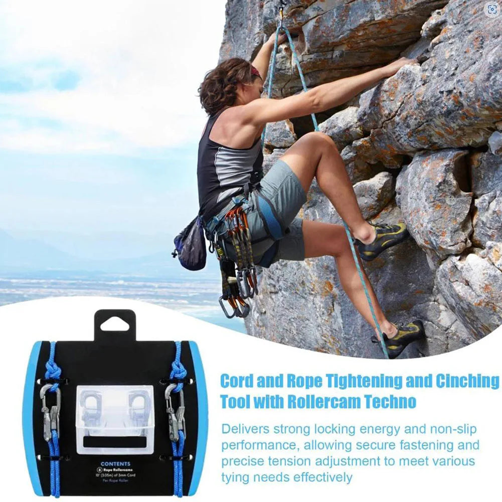 Rope Tension Adjuster Wear Resist Ultralight Tent Guyline Tool Climbing Rope Adjust Equipment for Camping Hiking Multitools