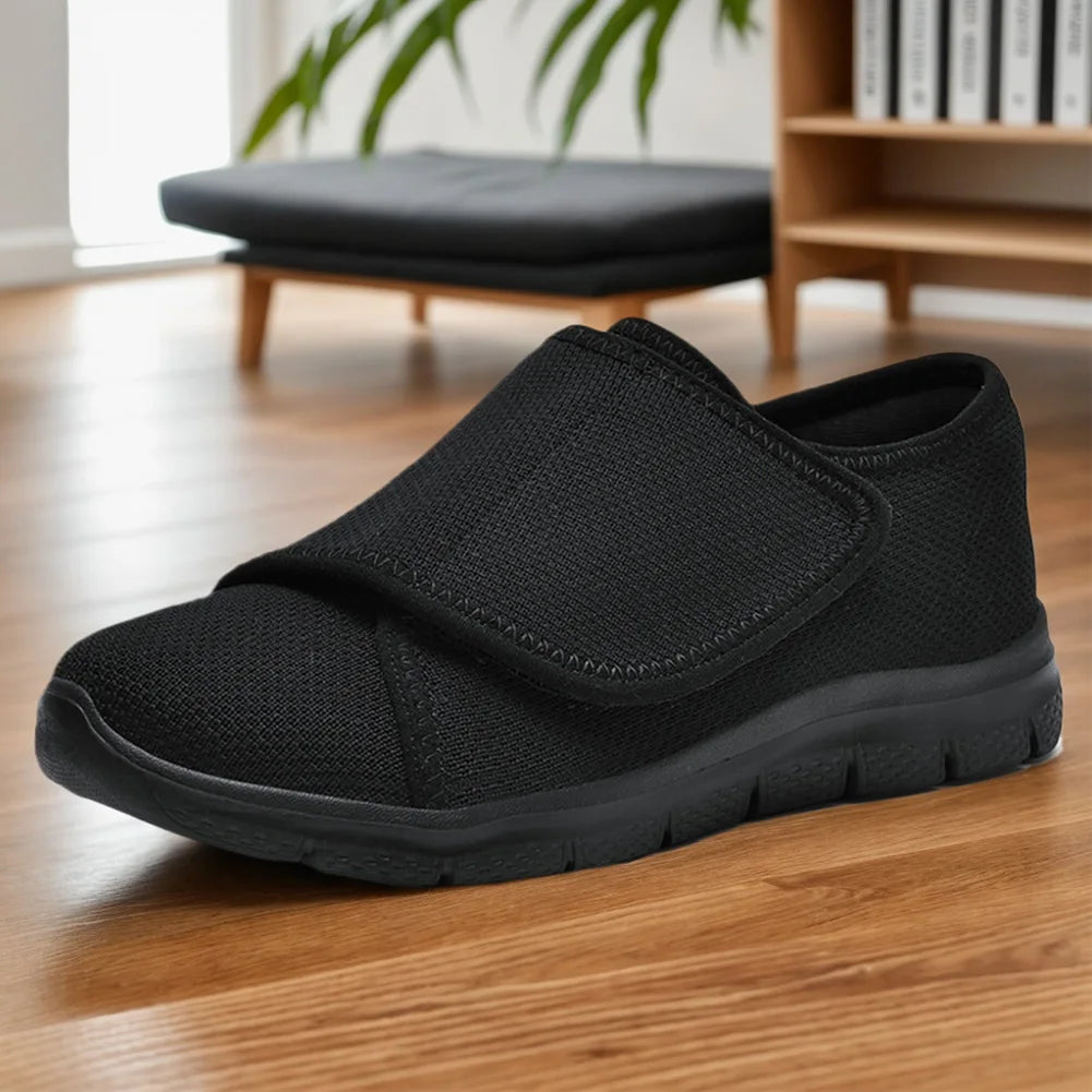 Men Women Walking Shoes Comfortable Walking Sneakers Adjustable Closure Extra Wide Shoes Lightweight for Elderly Swollen Feet