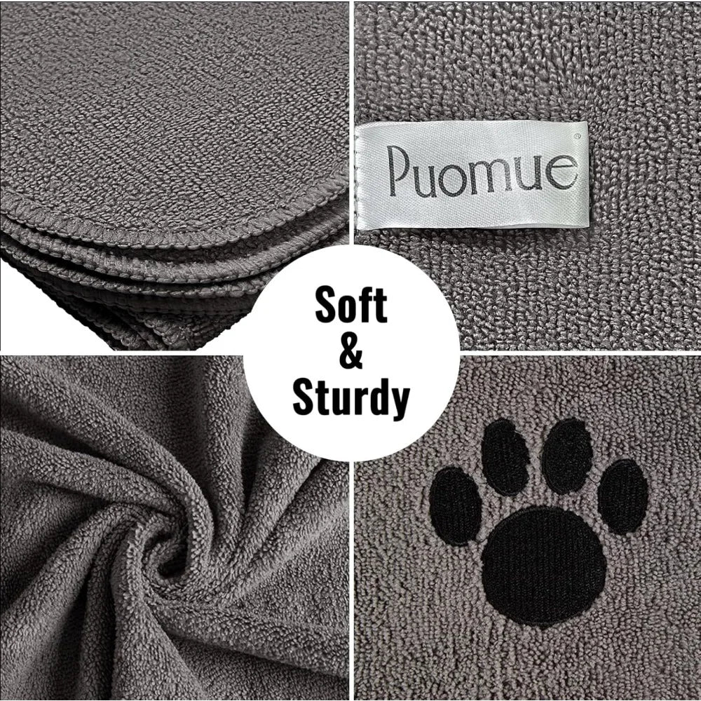 Microfiber Dog Towels for Drying Dogs, Super Absorbent and Soft Pet Grooming Towel, 40 Inch X 23.6 Inch, Perfect Dog Shower & Ba