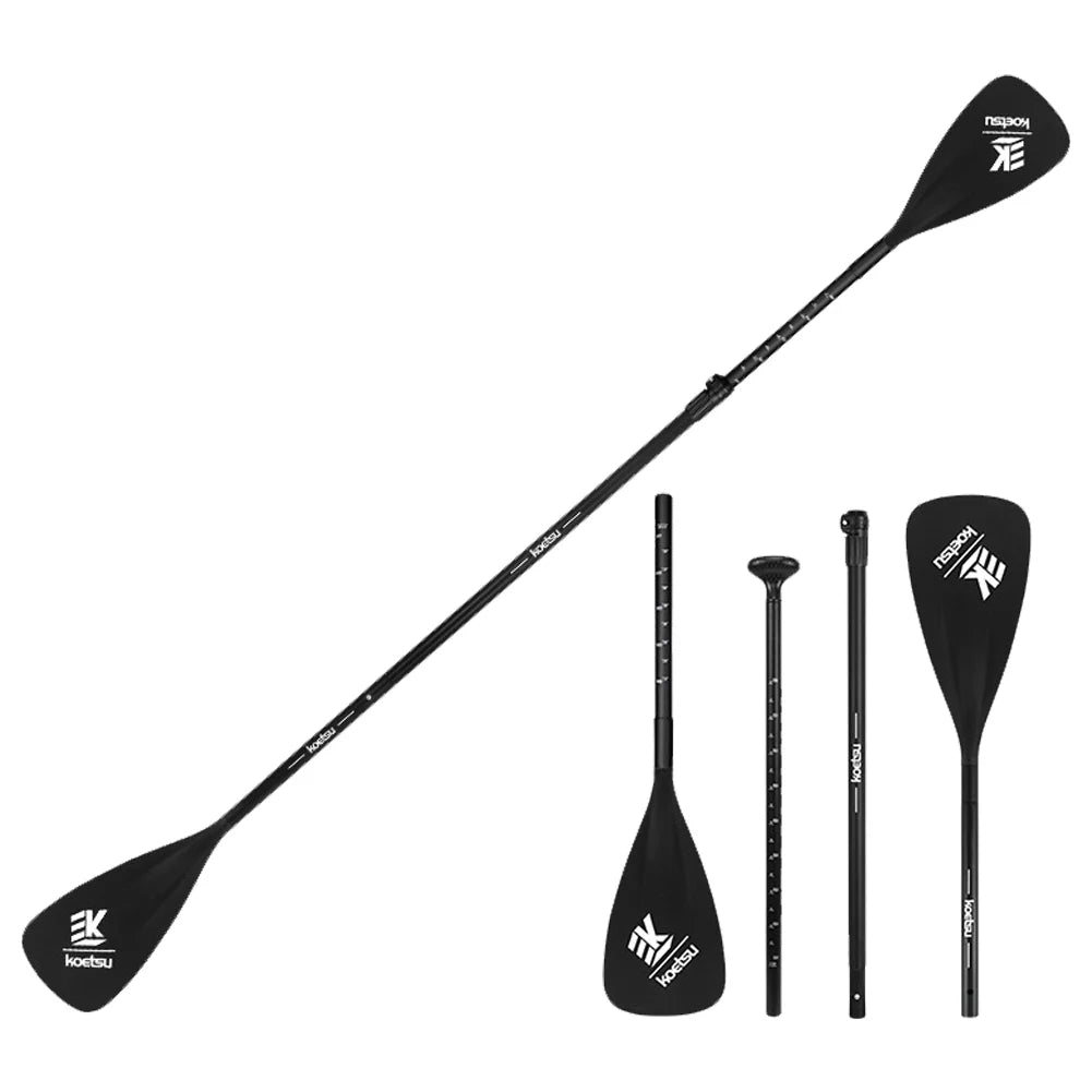 Aluminum Alloy Detachable SUP Paddle Three Piece Adjustable Kayak Canoe Paddle