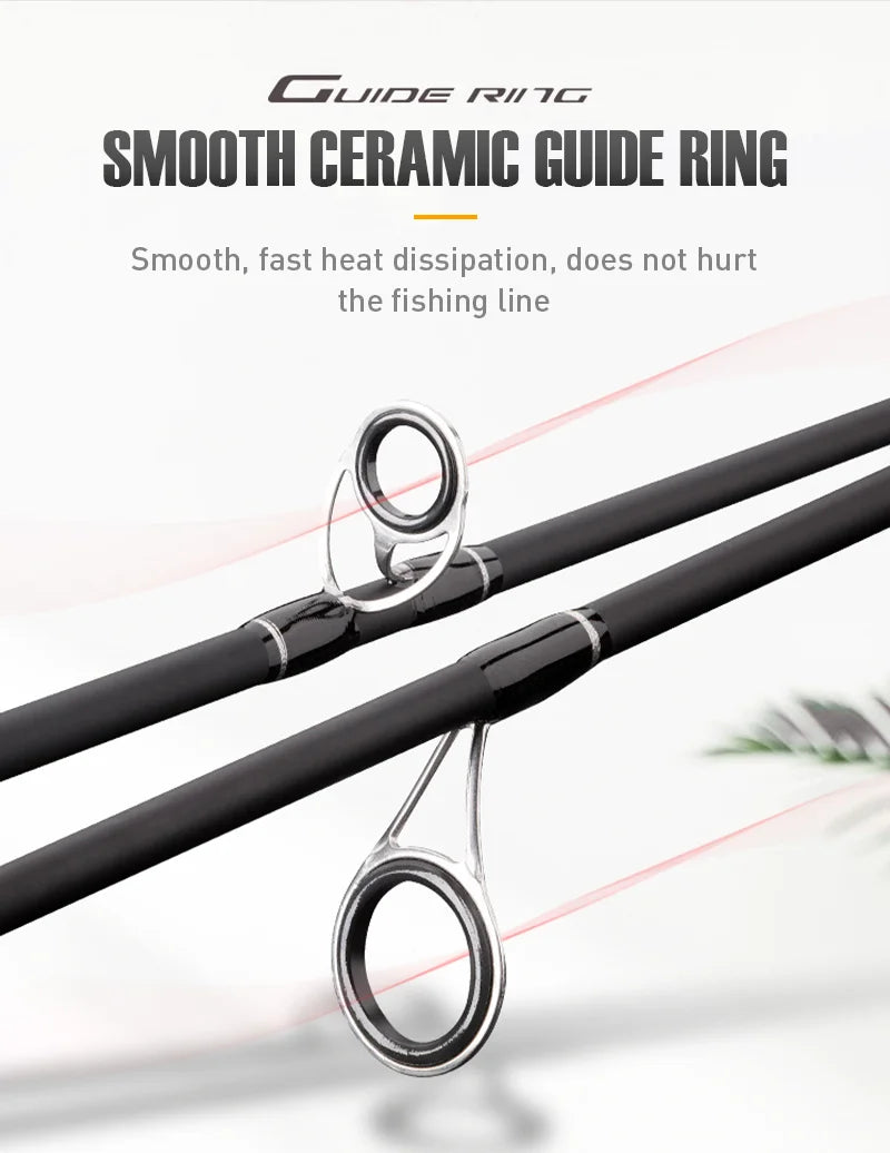 Seasir Grandmaster Spining & Casting Fihsing Rod Carbon Cloth 6kg Weight Smooth Ceramic Guide Ring Lure Weight 4-22G 1.8M-2.4M