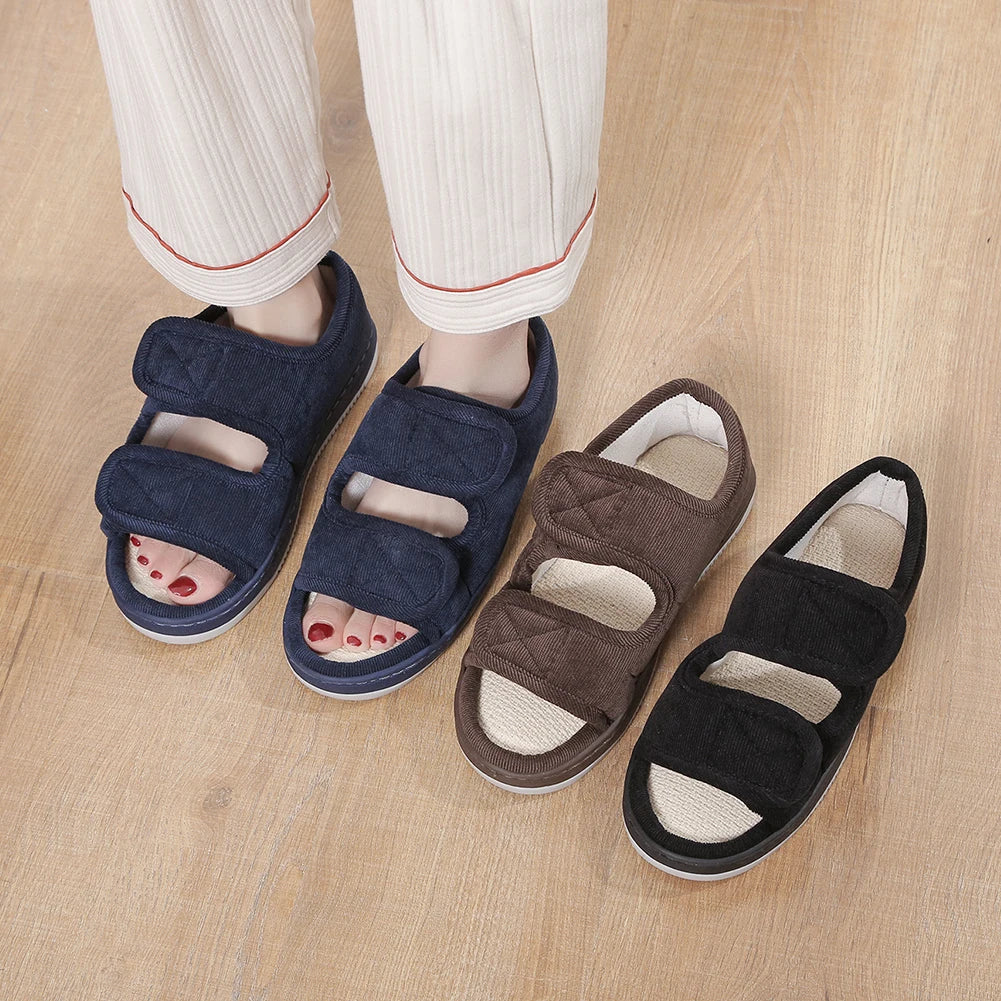 Diabetic Sandals Open Toe Diabetic Shoes Adjustable Walking Sandals Breathable Orthopedic Footwear for Women and Men