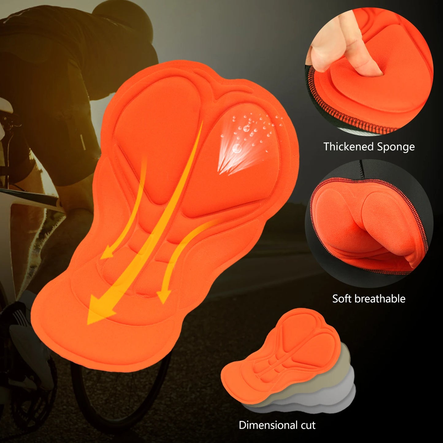 Men Breathable Quick Dry Comfortable Short Sleeve Jersey and Padded Shorts Cycle Clothing Set Riding Sportswear