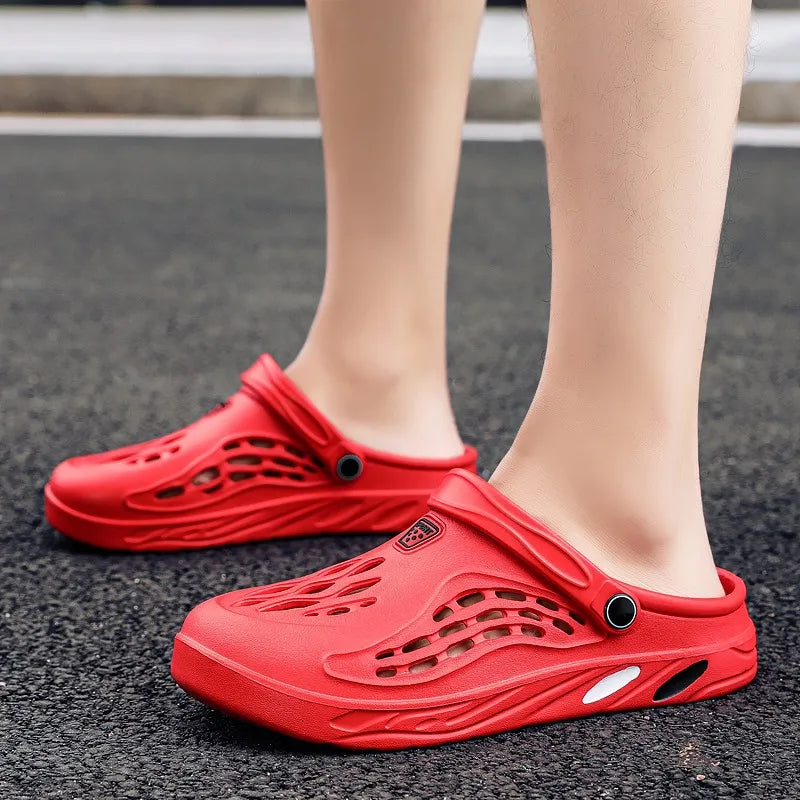 Plus Size 47 48 49 Men Summer Clogs Sandals EVA Slippers Men and Women Garden Shoes Beach Sandals Couple's Outdoor House Slides