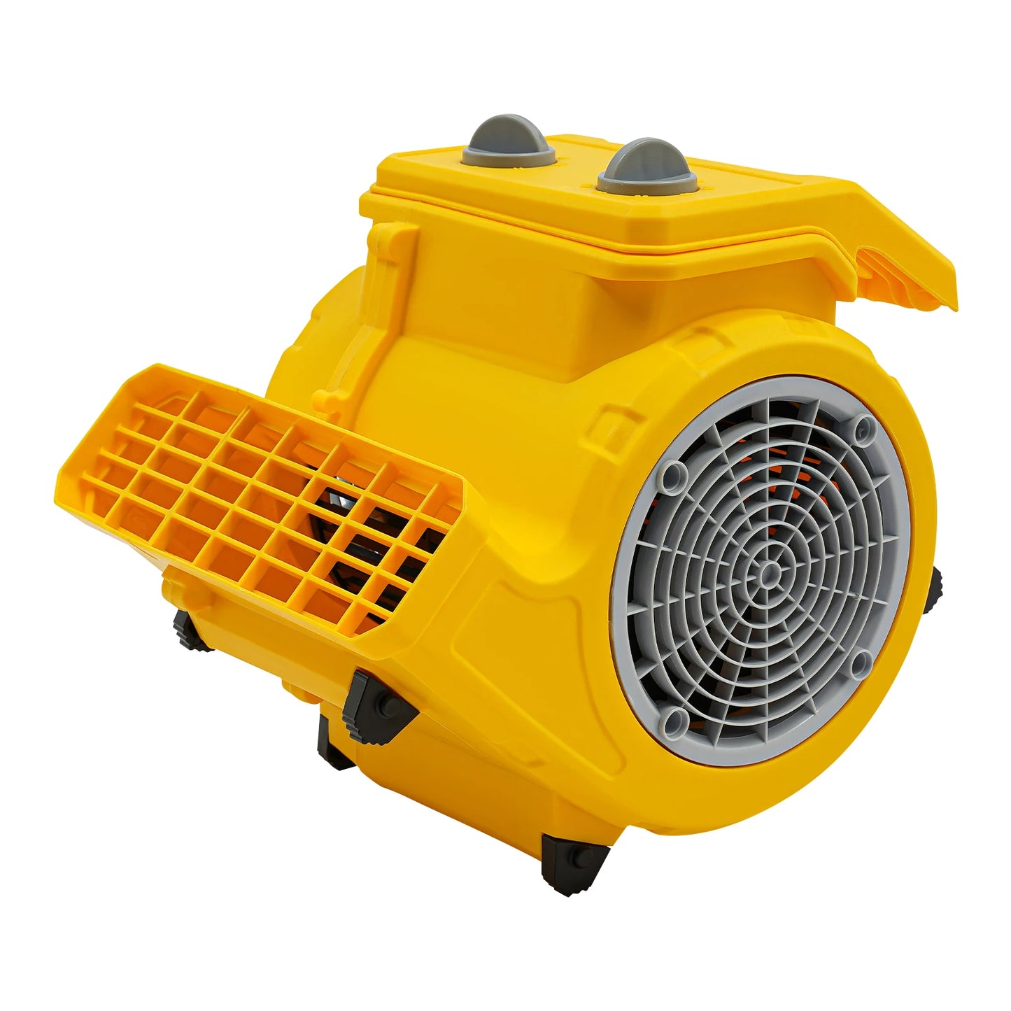 Portable Floor Blower Fan, Floor Drying Fan with 3-Speed Mode, Timing Function, for Drying Carpet Floor Furniture Window, Yellow