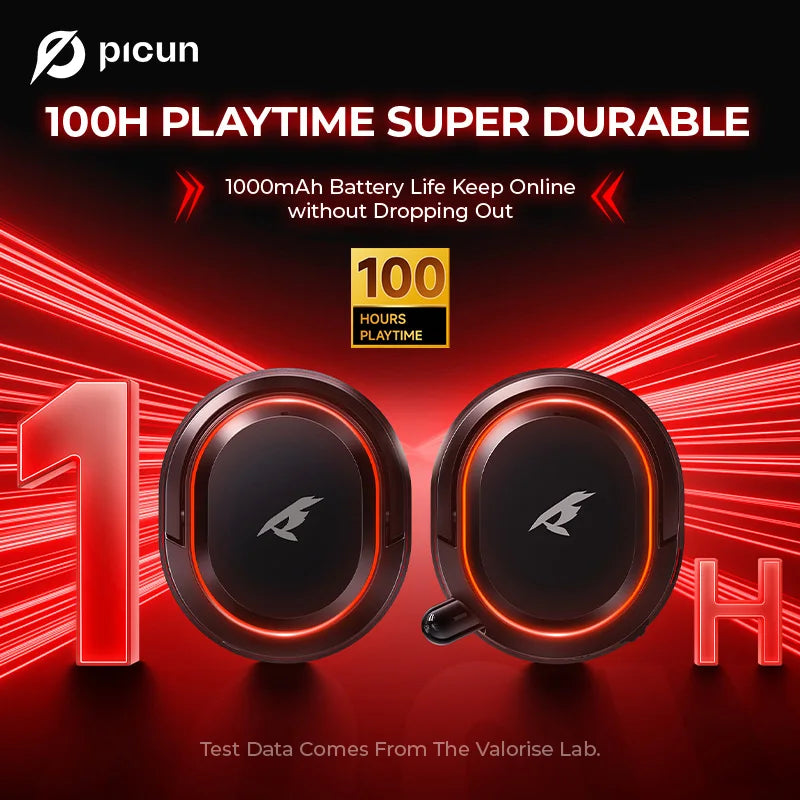 Picun G2 2.4G Wireless Gaming Headset Bluetooth Headphones