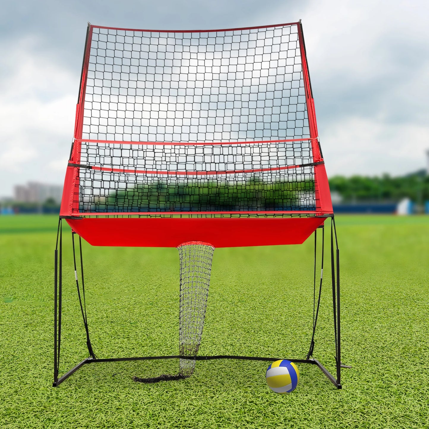 Bymaocar 2.44*3.35M Volleyball Training Net, Nylon Volleyball Practice Net, Volleyball Trainer Equipment Net