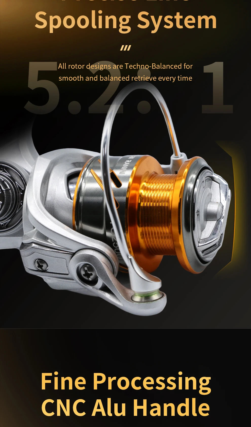 TC Spinning Fishing Reels Metal Spool Interchangeable Freshwater Saltwater Trout Carp Spinning Reel