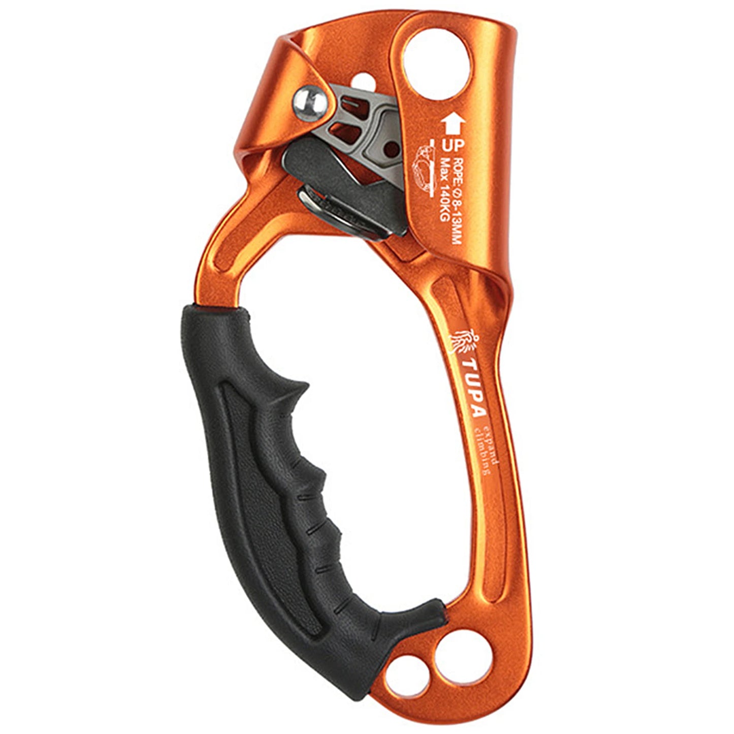Vertical Rope Ascender Hand Ascender Aluminum  Alloy Rock Climbing Handheld Ascender for Aloft Working Caving