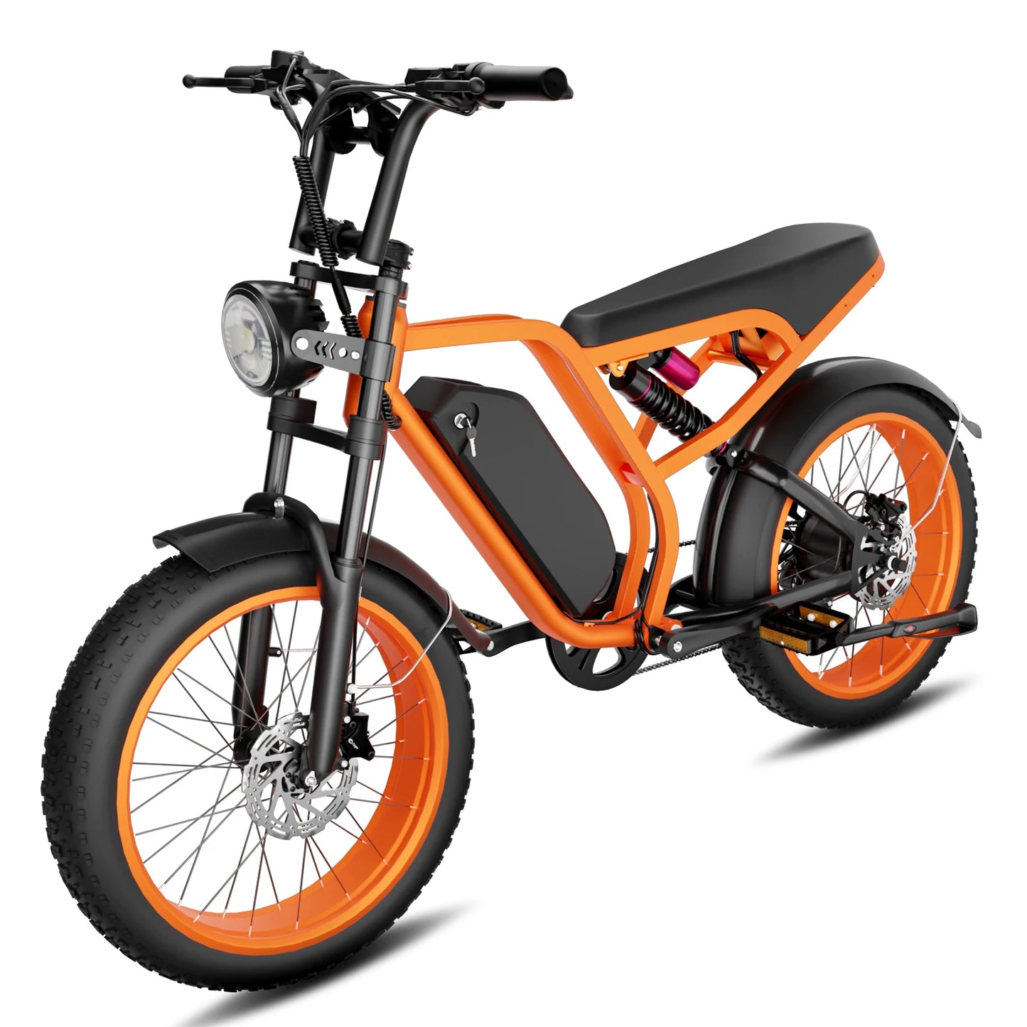 B8 Electric Bike: 52V 1500W Motor, 32MPH Top Speed, 80-Mile Range, Removable Battery