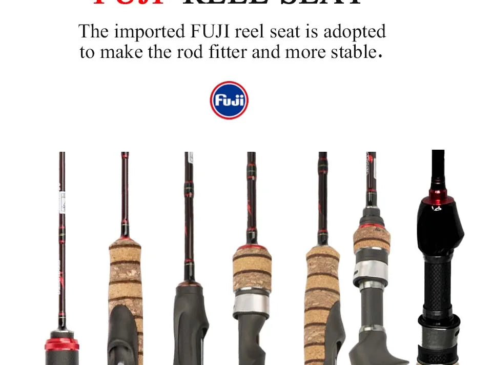 KUYING TETON 1.56m 1.8m 1.86m 1.9m 1.92m 1.98m Super Ultra Soft Light Baitcasting Casting Spinning Lure Fishing Rod Pole Combo