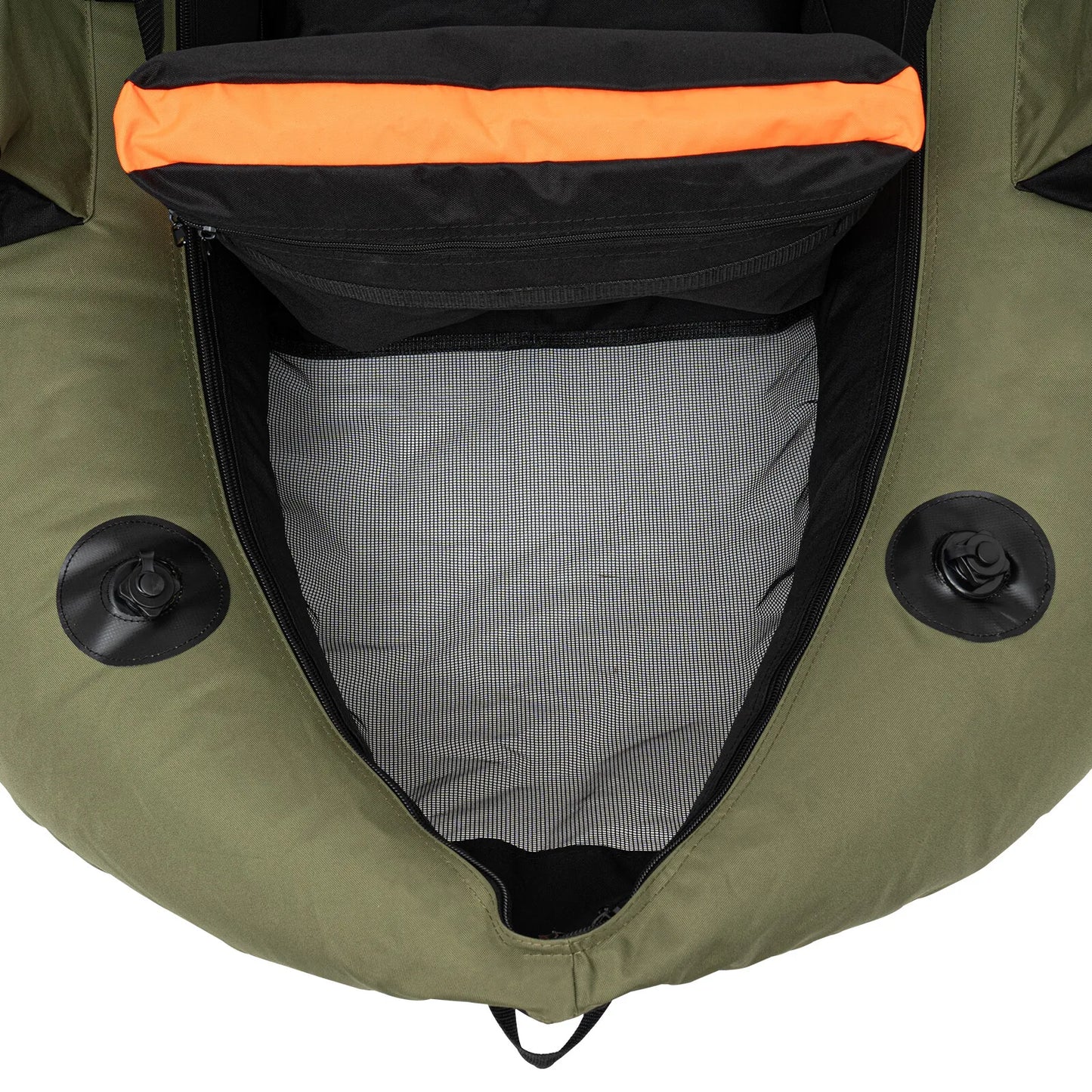 Outdoor Inflatable Fishing Boat Adjustable Backrest 130kg/286.6lbs Load
