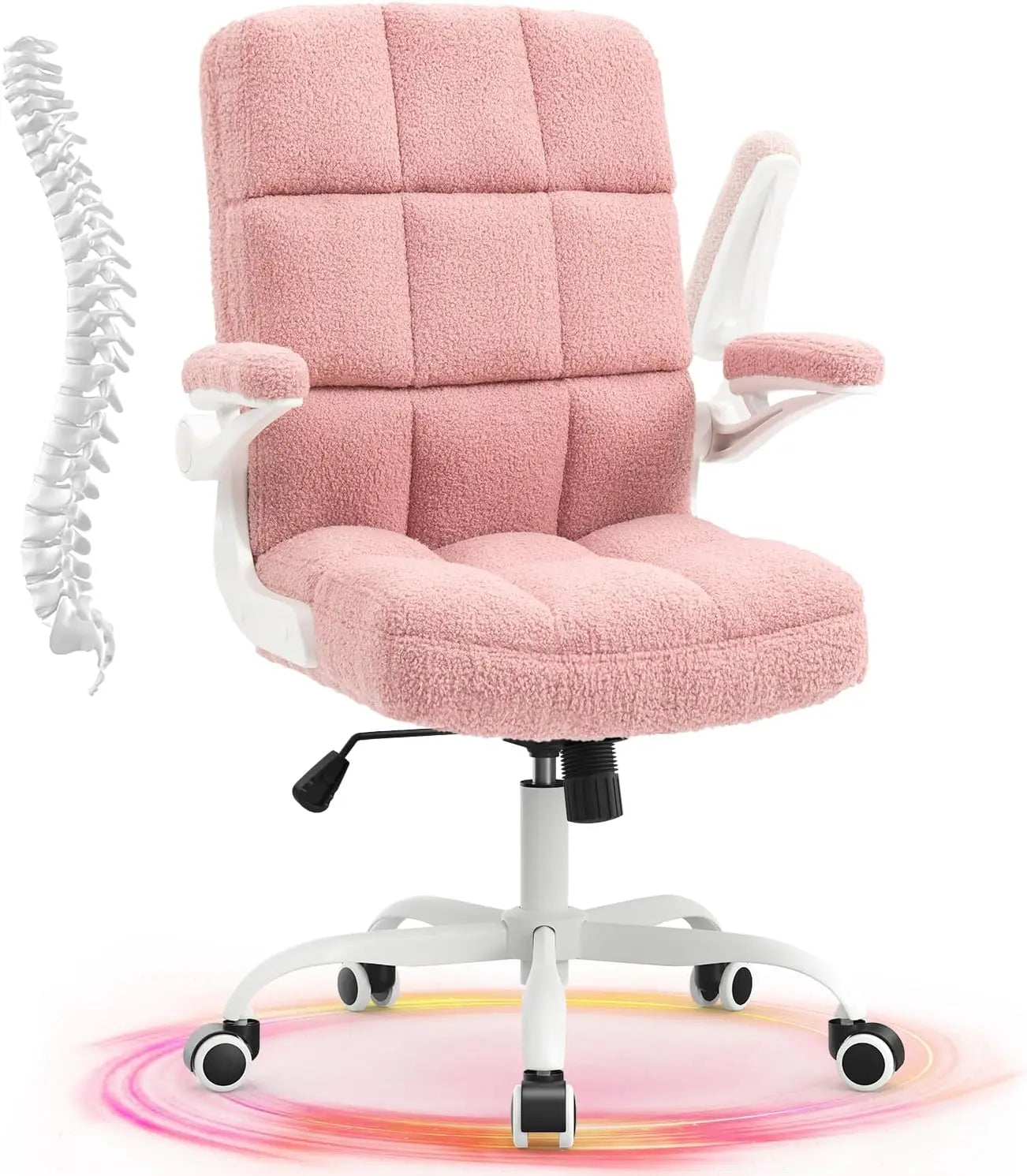 Home Office Chair Ergonomic Desk Executive Chair Computer Task Chair, Rolling Swivel Chair with Arms,