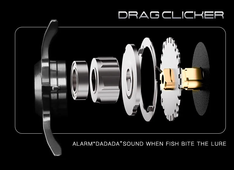 Seasir Salminus Baitcasting Fishing Reel Max Drag 12Kg 8.0:1 High Gear Ratio Metal Aluminum Frame coil