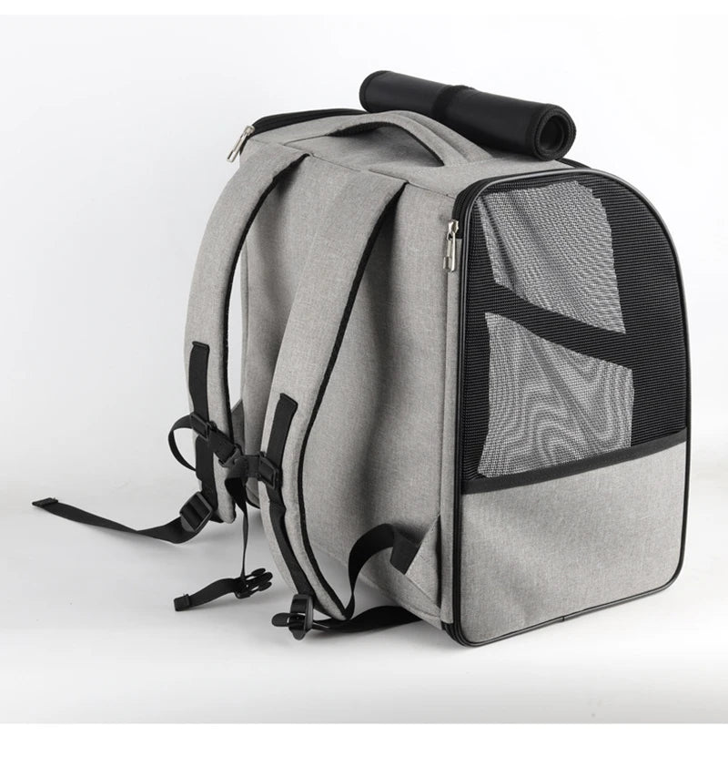 Pet Cat Backpacks Breathable Outdoor Cat Carrier Shoulder Bag for Small Dogs Cats Portable Travel Folding Backpack Pet Supplies