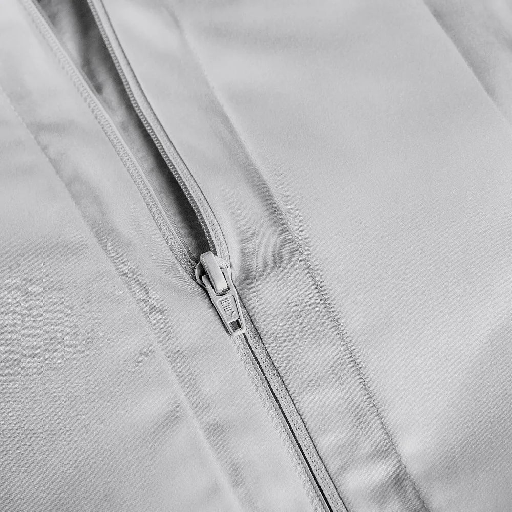 Peruvian Pima Cotton 415 Thread Count Percale Duvet Cover Set - Full/Queen, 100% Pima Cotton, 3-Piece (1 Duvet Cover, 2 Pillowca