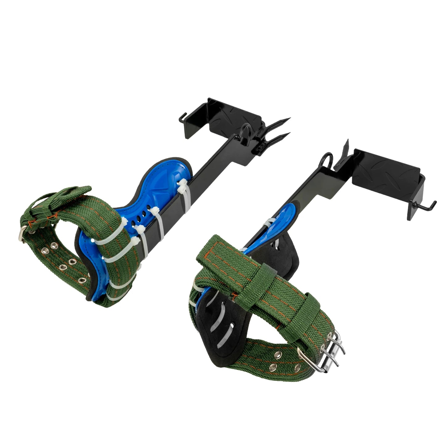Tree Climbing Spike Set Portable Piercing Tree Climbing Tool with Safety Belt Load 100kg for Climbing Logging Picking Hunting