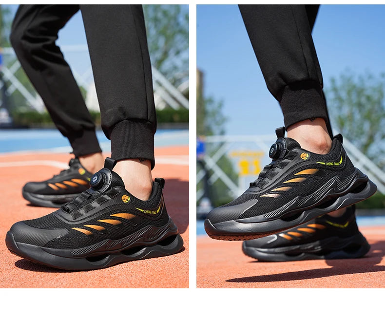 Soft sole lace-free anti-smash and anti-puncture safety shoes