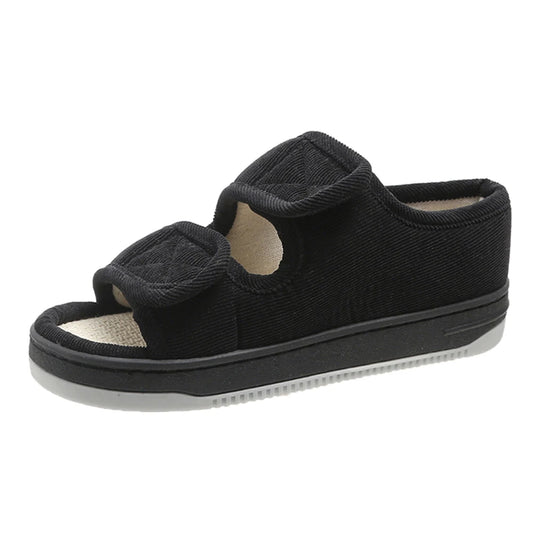 Diabetic Shoes Open Toe Diabetic Slippers Adjustable Elderly Sandals Breathable Orthopedic Footwear for Women and Men