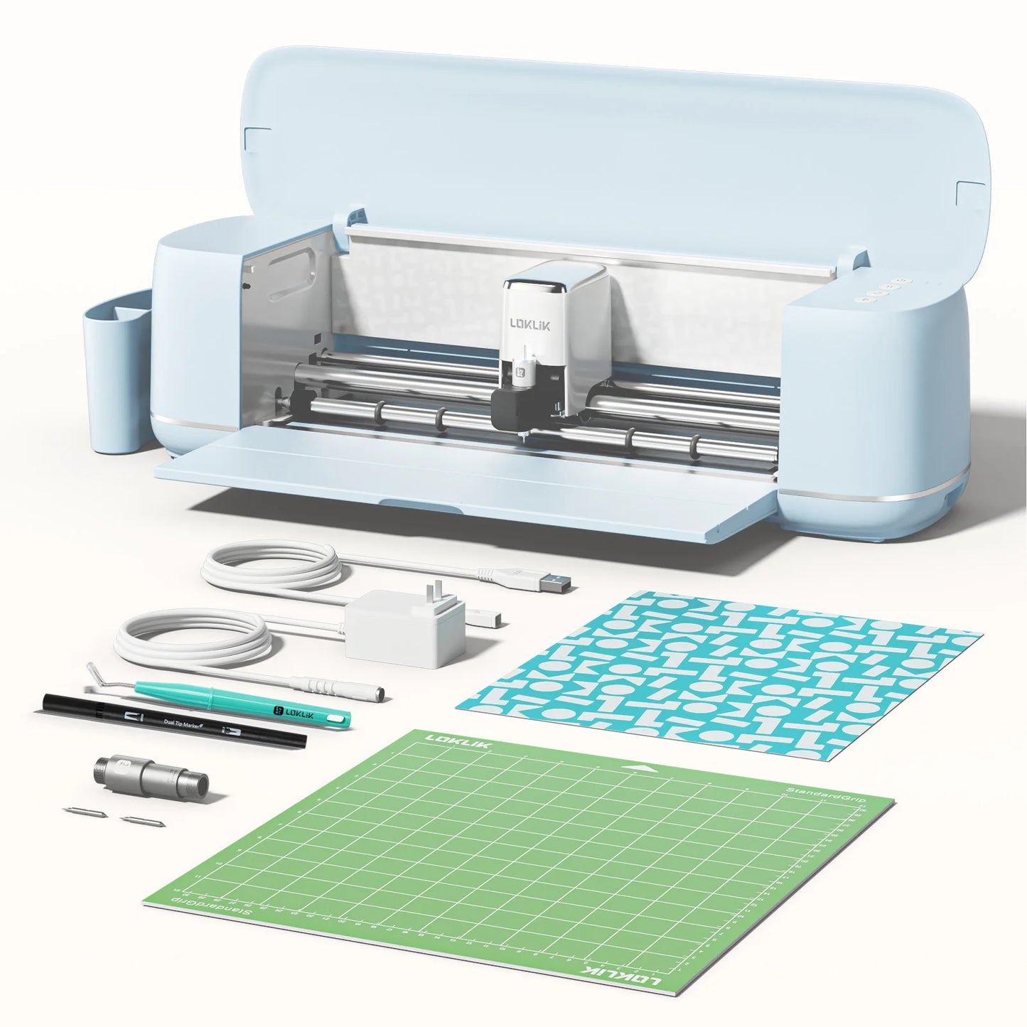 LOKLiK Vinyl Cutter Machine 2- Smart Die Cutting Machine for Crafts Customized Cards Compatible with iOS Android Windows Mac