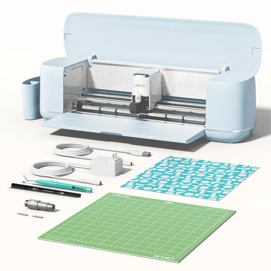 LOKLiK Vinyl Cutter Machine 2- Smart Die Cutting Machine for Crafts Customized Cards Compatible with iOS Android Windows Mac