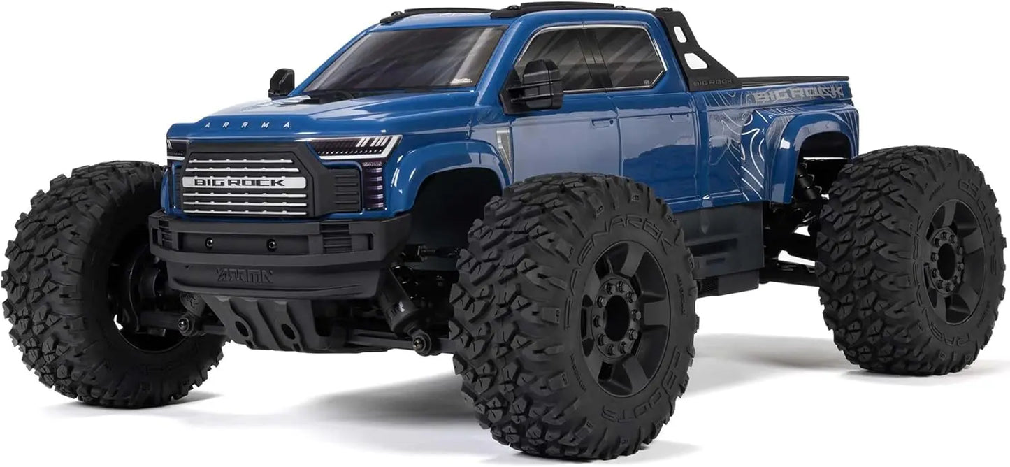 1/10 Big Rock 4X4 223S BLX BRUSHLESS Street Truck RTR with DSC, (Blue), ARA4312V4T3