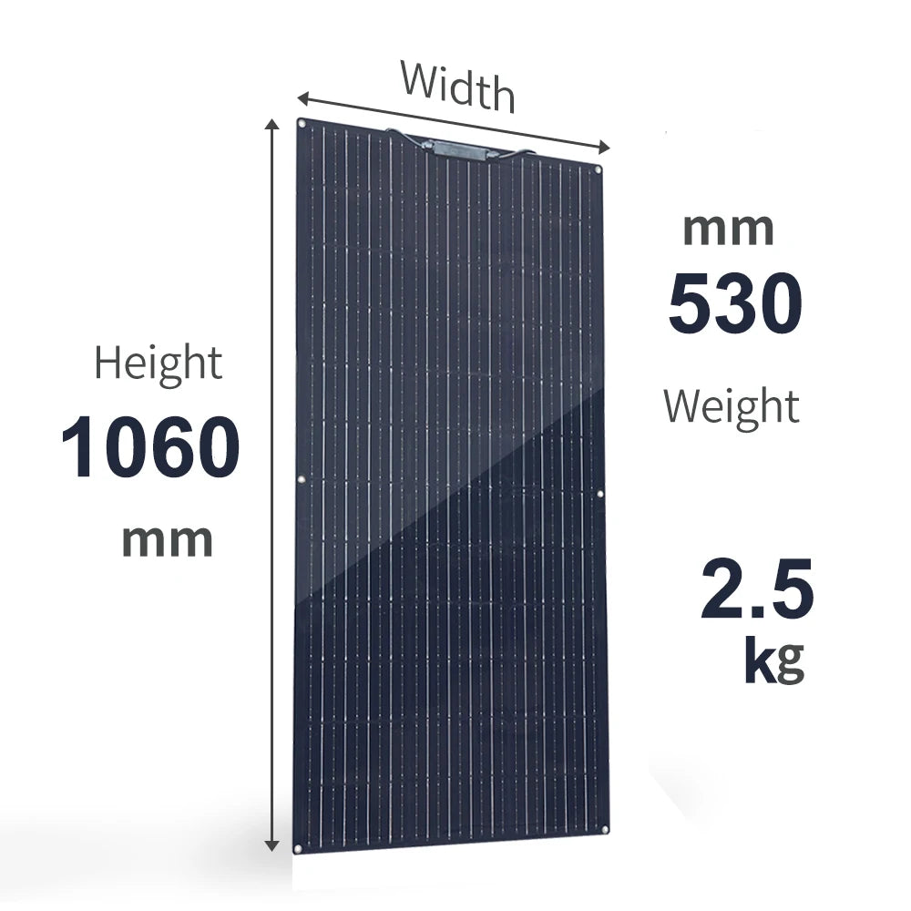 360w 300w 240w 200w 120w Flexible Solar Panel Kit 12v Battery Charger Monocrystalline for Home Boat RV EU USA Ship