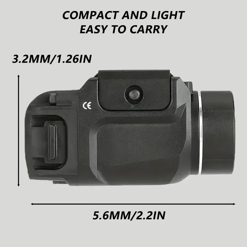 TLR7 Flashlight TR-7 X 500-Lumen Compact Tactical Weapon Light, Includes High, Low Paddle Switches and Key Kit, Black