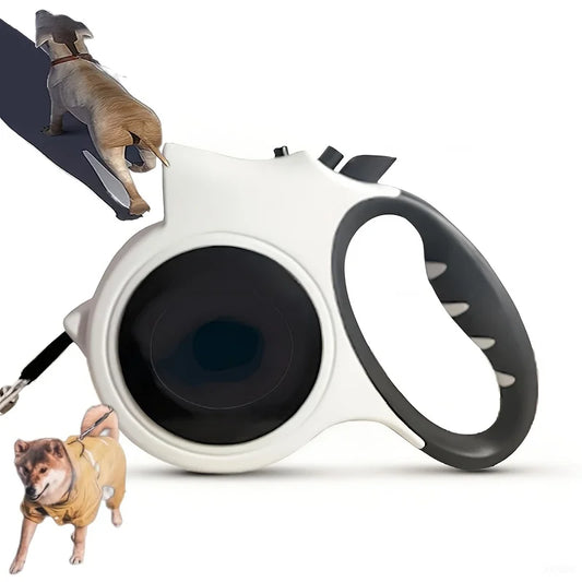 16FT Retractable Dog Leash with Reflective Strip - Night Safety Rope Lead for Small Medium Dogs, Tangle-Free & Durable