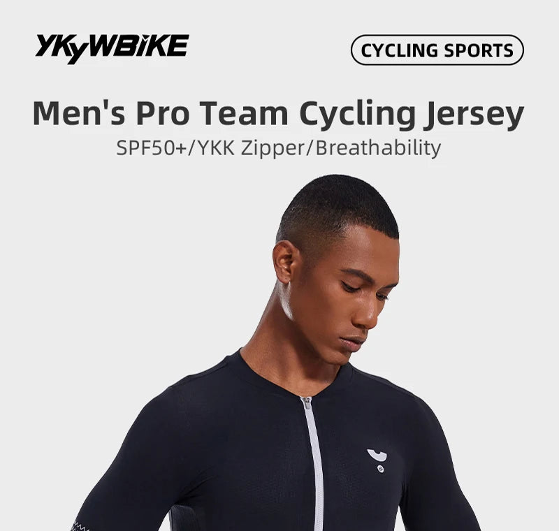 YKYWBIKE 2025 Cycling Jersey Men Summer Professional Bicycle Shirt Short Sleeve Breathable Road Bike Maillot Cycling Clothing