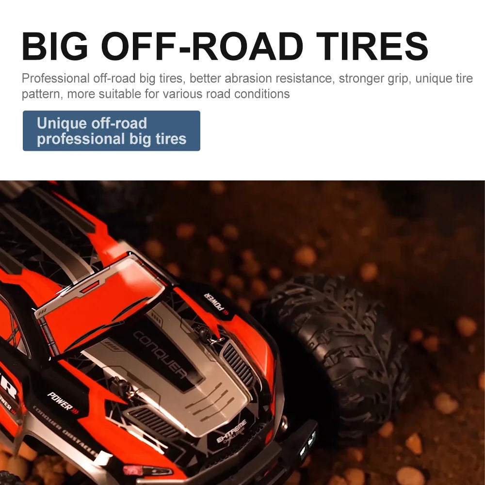 16102 1:16 Rc Car With Led Light 4WD 50km/h Off-road Vehicle High Speed Drift Car For Kid Vs Wltoys Boys Kids Birthday Gifts