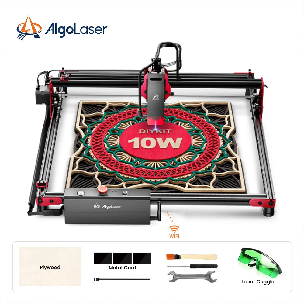AlgoLaser DIY KIT 2W 5W10W 20W Laser Marking Machine for Furniture Craftsmanship Wood Plywood Plastic Leather Stainless Steel