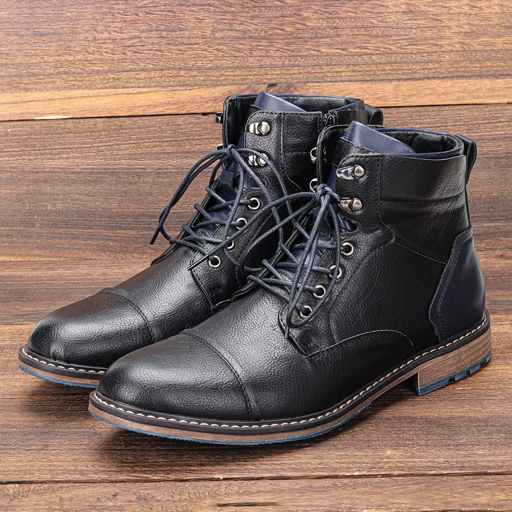 Men Ankle Boots Fashion Brand Comfortable Casual Men Boots