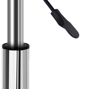 KKTONER Rolling Saddle Stool PU Leather Swivel Adjustable Rolling Stool with Wheels Salon Chair Black